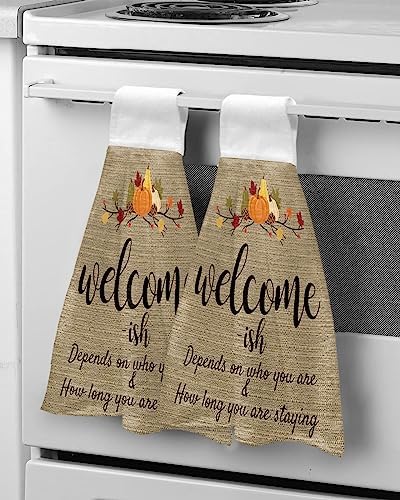 Fall Kitchen Hand Towels 2-Pack