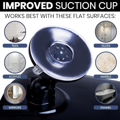Fogless Shower Mirror with Suction Cup