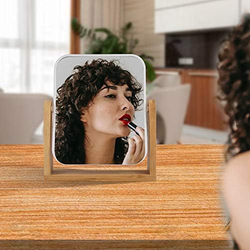 Makeup Mirror with Bamboo Stand 3X Magnification