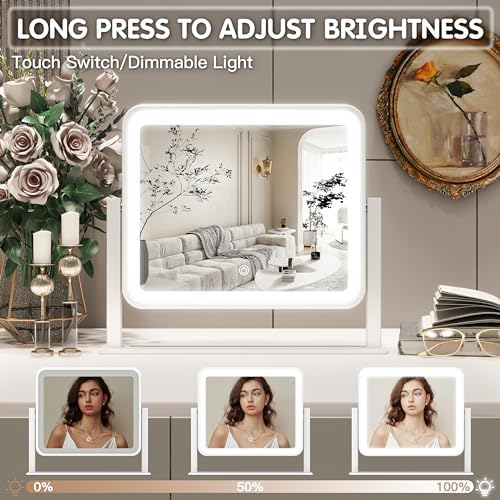 Stylish Vanity Mirror with Smart Lighting for MakeUp