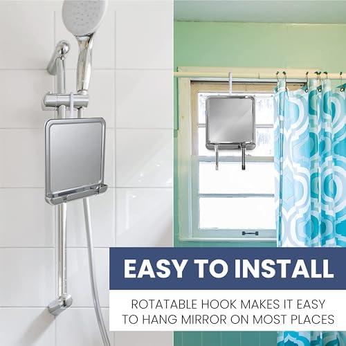 MirrorVana - Fogless Shower Mirror for Grooming Glow in the Sun