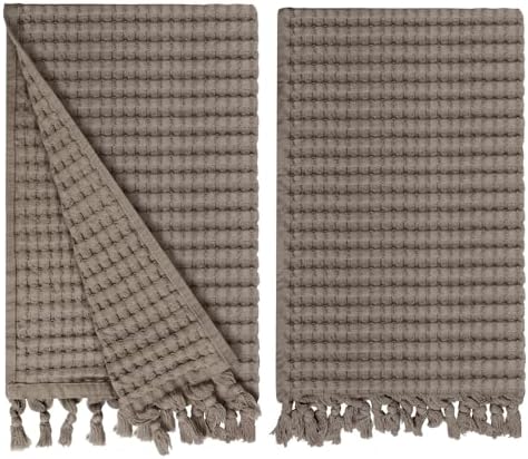 GILDEN TREE Modern Stone Waffle Towels 20x35 2 Pack