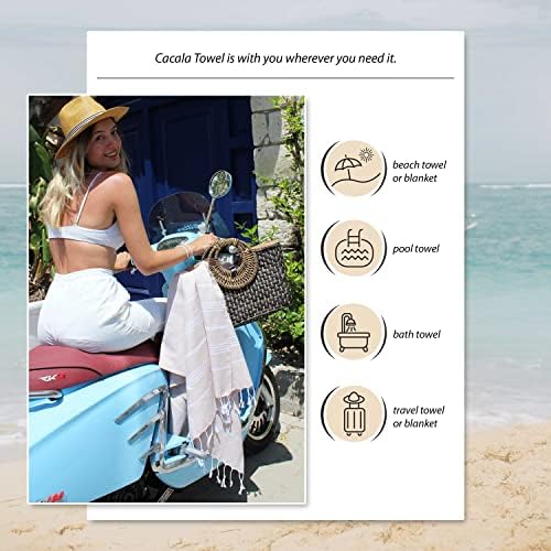 Cacala Lightweight Turkish Beach Towel