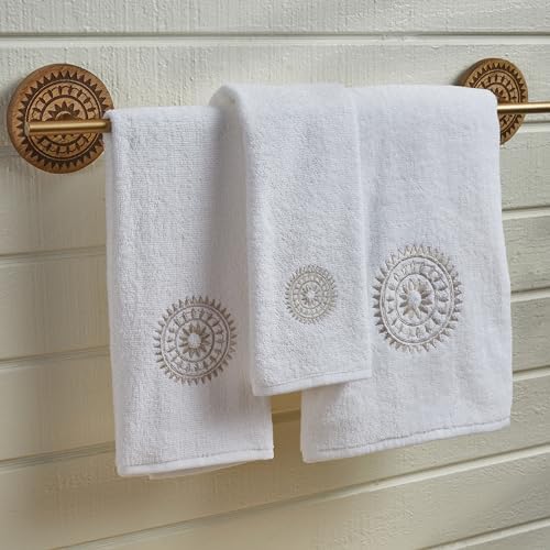 4-Piece Park Designs Split P Fingertip Towel Set