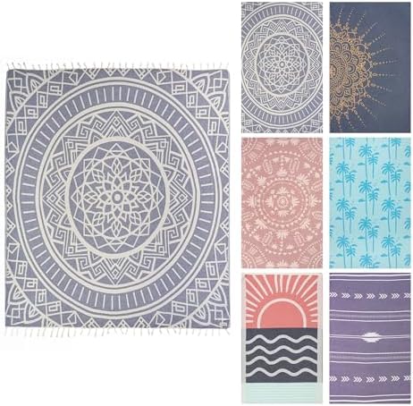 Sand Cloud Extra Large Turkish Beach Towel - Quick Dry Navy