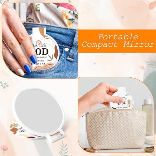 Bible Mirrors Women 36 Bohemian Folding Compact and Portable Mirrors