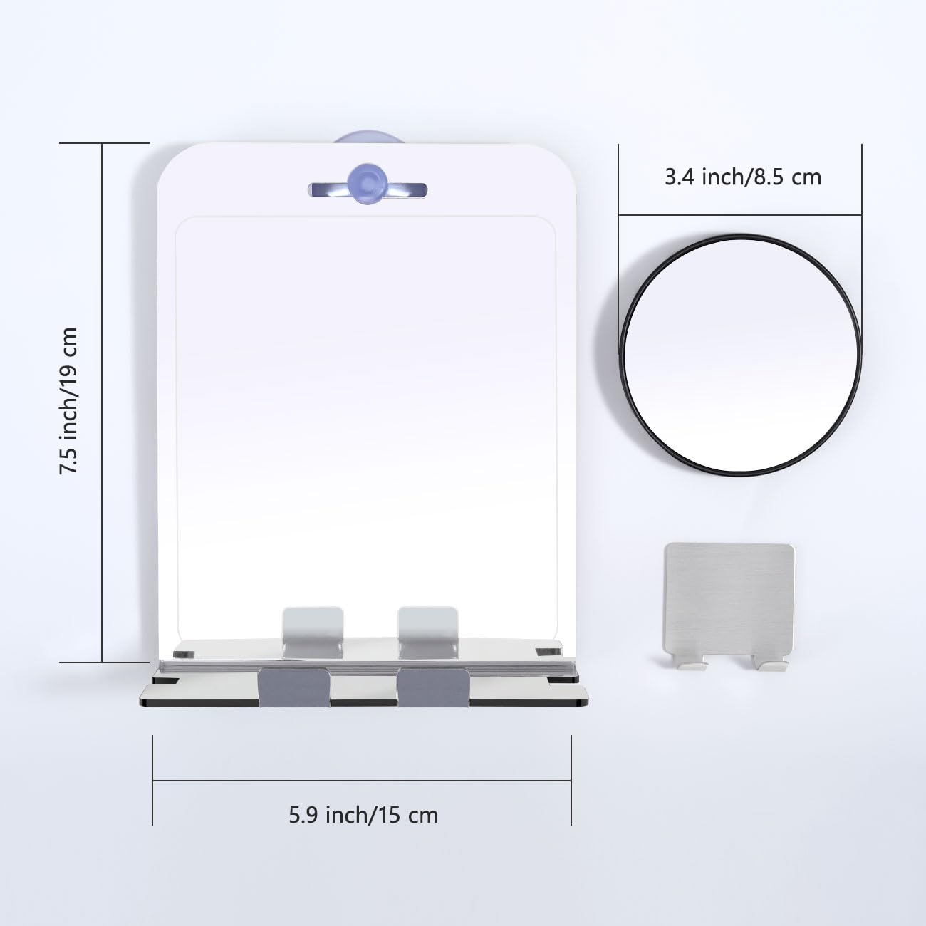 Shinowa Shower Mirror - Compact Shavers Best Friend