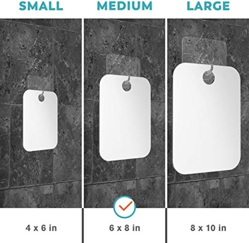 HoneyBull Shower Mirror - Effortless Shaving Storage