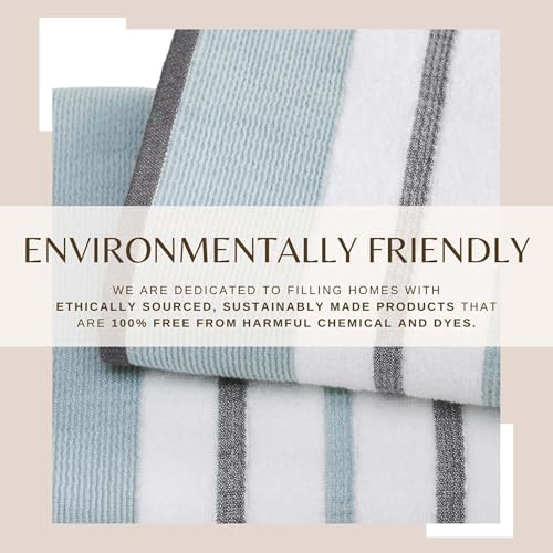 Luxurious Bath Towels Set - Combed Cotton 68x35 EucalyptusGrey