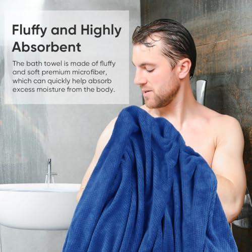 HOMEXCEL 4-Piece Bath Towels Set