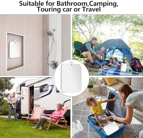 Canhard Fogless Shower Mirror 6x8 Inch Unbreakable