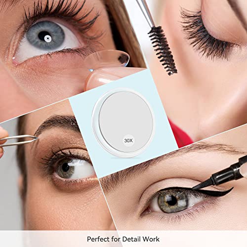 30X Magnifying Mirror for makeup Travel and Eyebrow Plucking