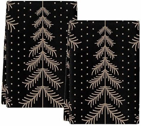 Christmas Tree Snow Absorbent Kitchen Towels