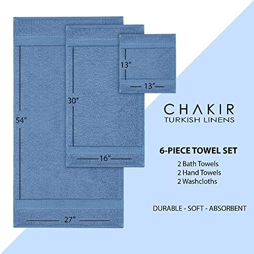 Luxury 6-Piece Turkish Cotton Towel Set