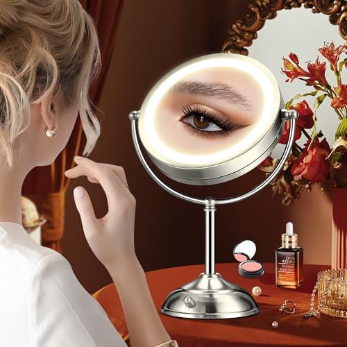 20X Magnifying Makeup Mirror with Rechargeable Lights