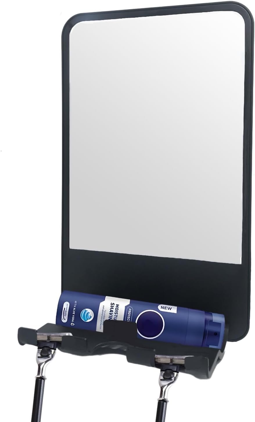 Fogless shower mirror for Shaving