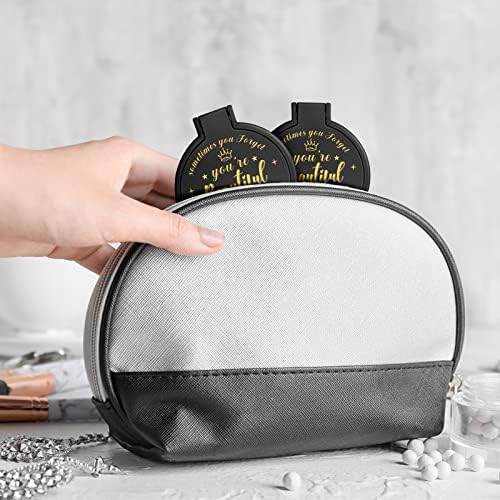36 Compact Inspirational Mirrors for Women 276-Inch Round Design