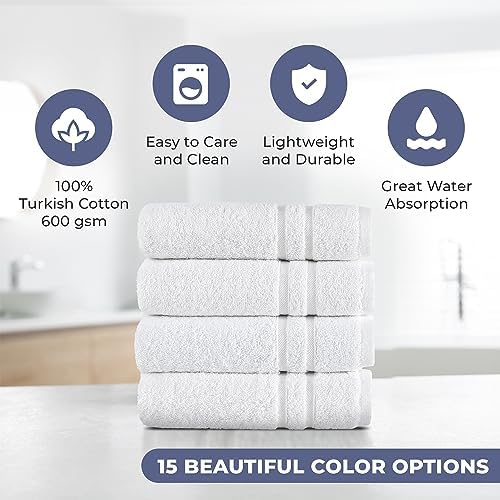 Luxury Turkish Cotton Hand Towels Extra Soft Hawmam Linen White Bath Set