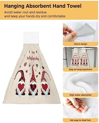 Valentines Day Kitchen Towels with Love Hearts