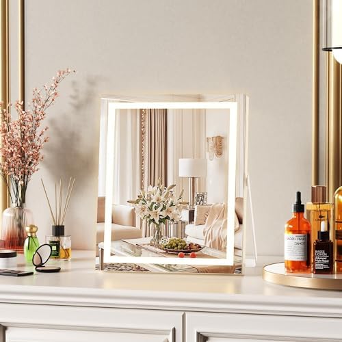 Vanity Mirror with Variable Lighting for Makeup Needs