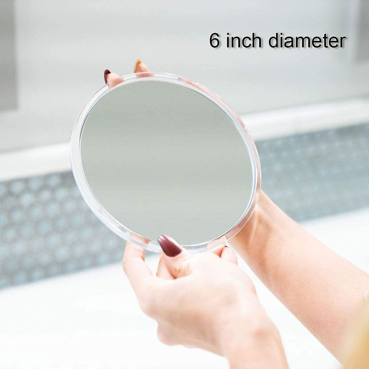 Mavoro Magnifying Mirror with Suction Cups - 10x Magnification