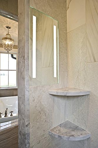 ClearMirror shower showerlite fog-free mirror with 5000k led