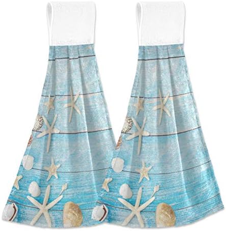 Blue Bath Towels 2 in 1 Multi-Use Hanging Towels
