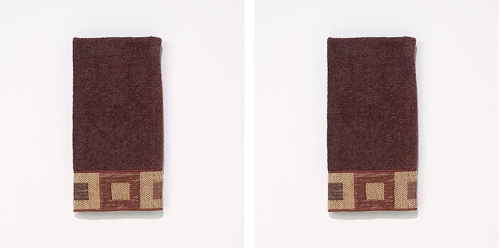 Avanti Linens Precision Collection Fingertip Mocha Pack of 2