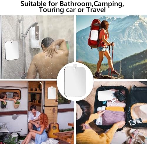 Premium Shatterproof Shower Mirror for Shaving Makeup