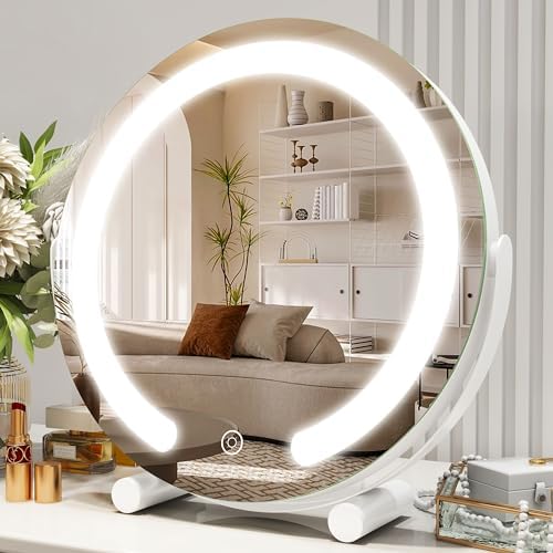 Stylish 360-Degree LED Makeup Mirror with Smart Lights