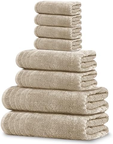 Lightweight 100 Cotton Towels Bath Set Perfect for Bathroom Use