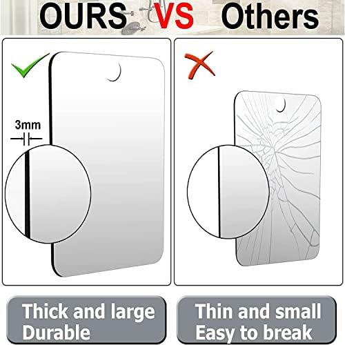 Frameless Shower Mirror - Ultra-durable fog-free and easy to clean