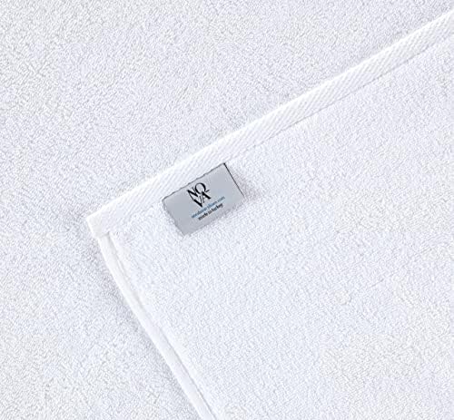 NOVA Luxury Linen - 4x Hand Towels Pure White Hotel Quality