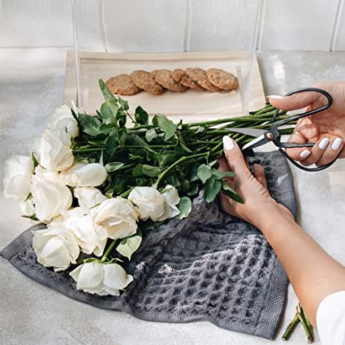 Waffle Washcloths Set - 100 Turkish Cotton Eco-Friendly Kitchen Towels