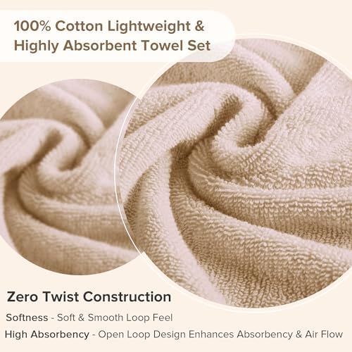 Comfort Spaces Luxury Bath Towel Set for the Home