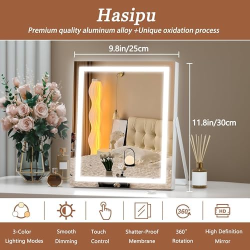 Vanity Mirror with Variable Lighting for Makeup Needs