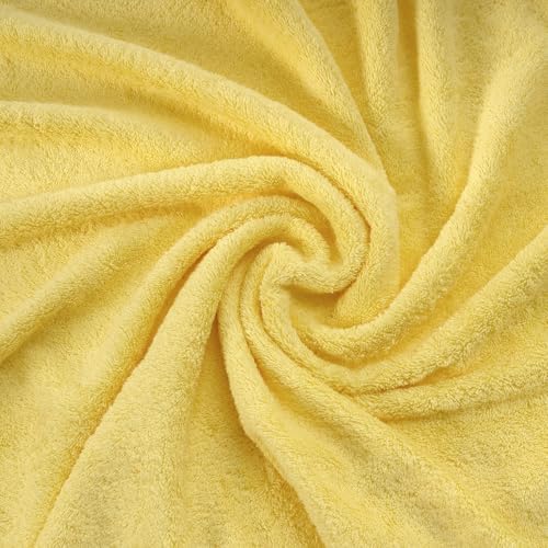 Ephesos Personalized Yellow Monogram Washcloth Set - 2 Piece Soft Absorbent