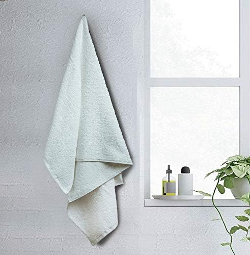 BIOLINEN White Cotton Bath Towel Set of 6