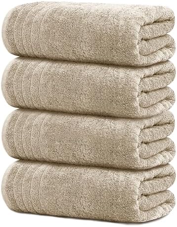 Four Luxurious Bath Towels