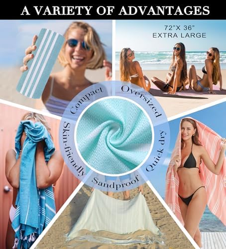 Antfuny Turkish Beach Towels