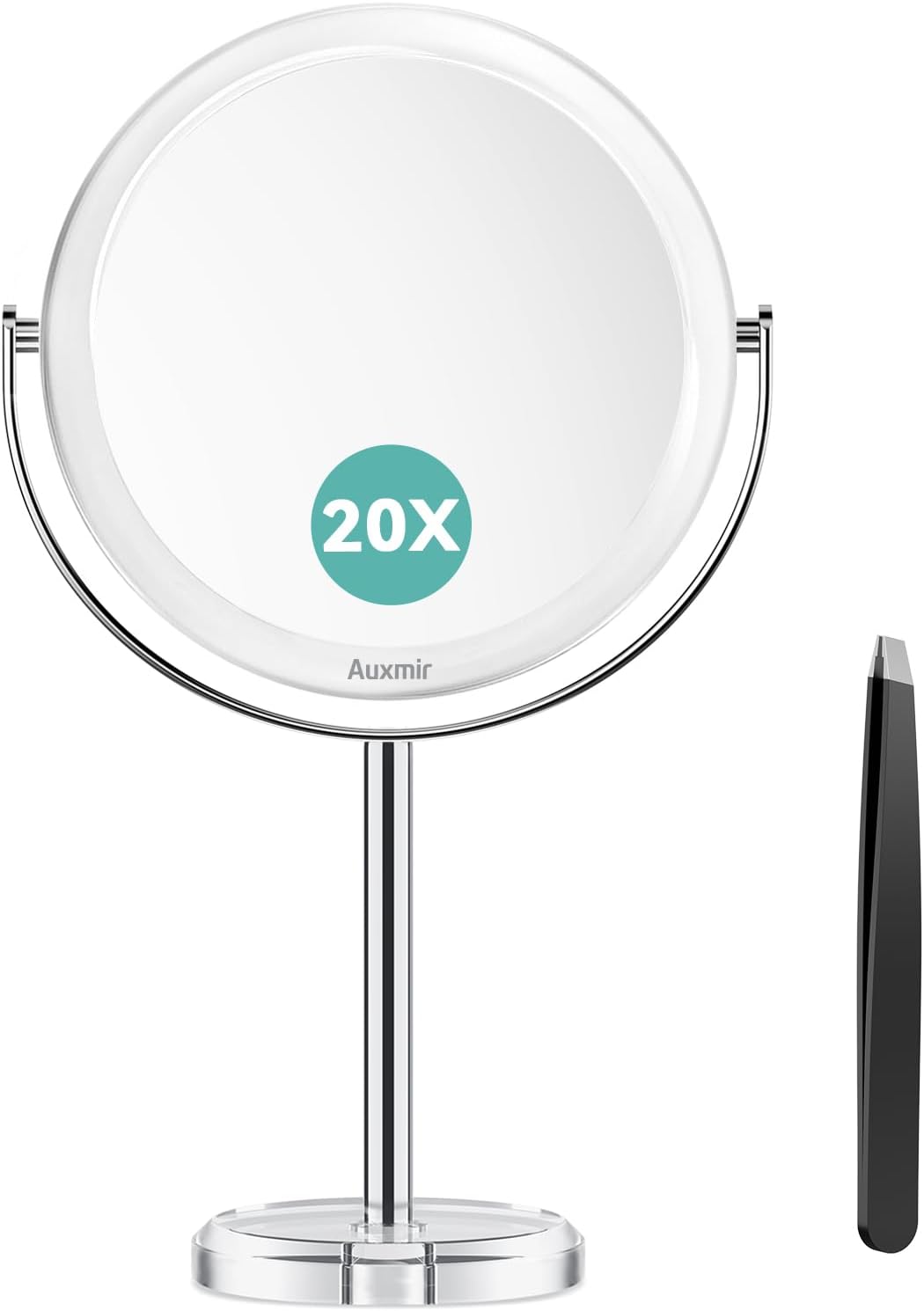 20X Magnifying Mirror with 1X Side 360 Rotatable Makeup Mirror