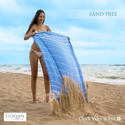 Sleek Soft Turkish Beach Towel by RealGrandBazaar