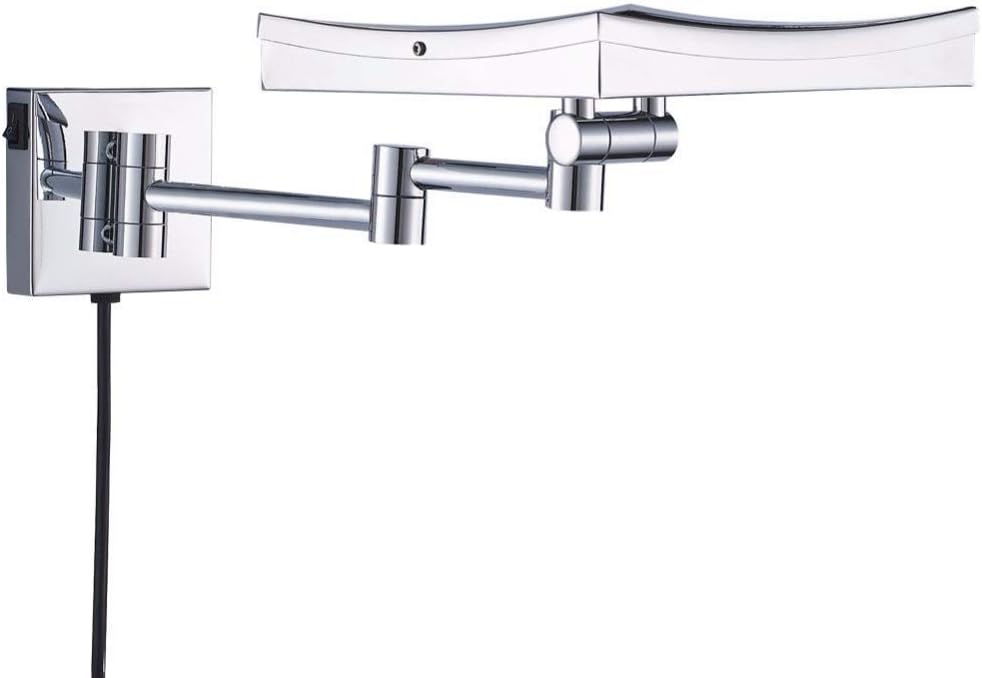 Wall-Mounted Vanity Mirror With 3X Magnification And Chrome Finish