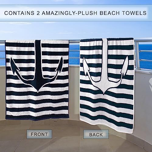 Luxury Beach Towels from Superior 34 x 64 Set of 2