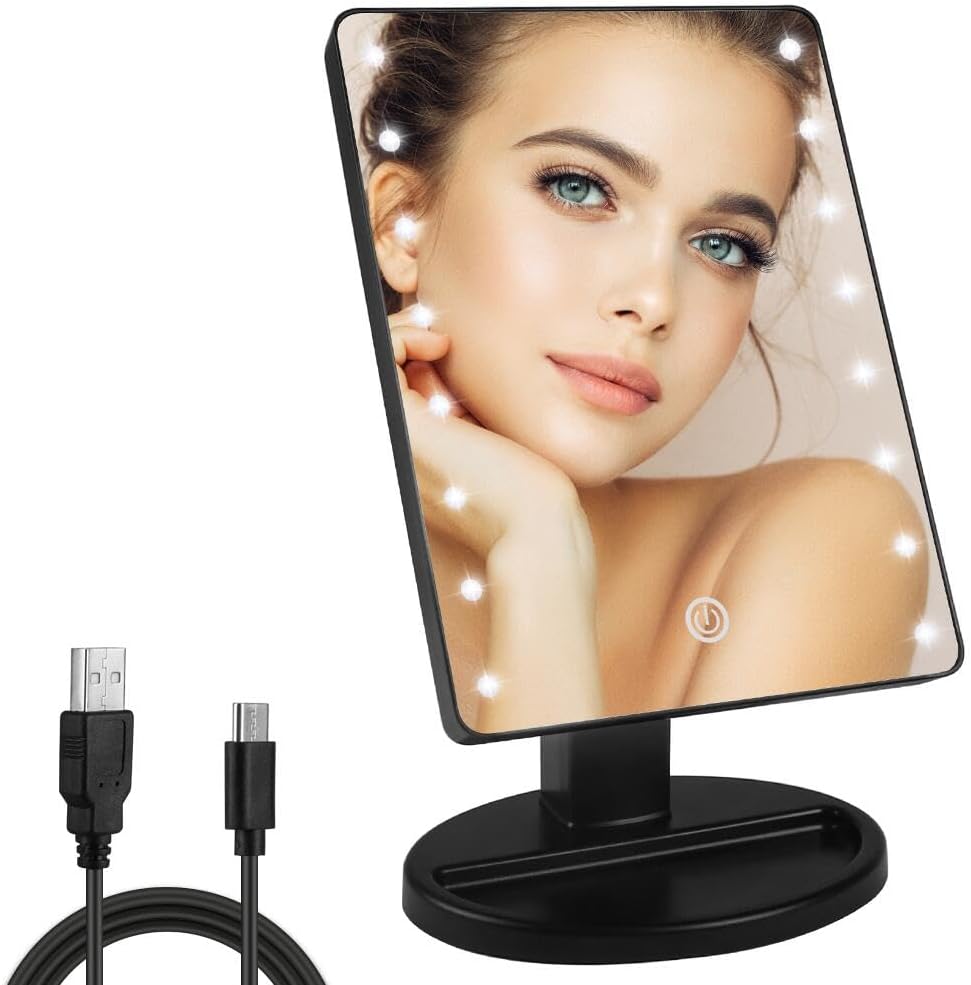 KAKULO Lighted Makeup Mirror with 16 LED Lights