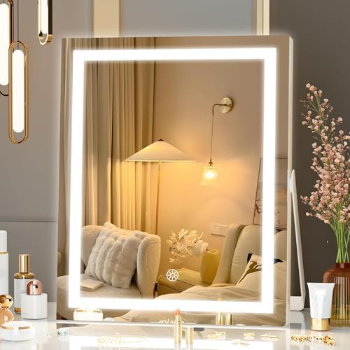 Vanity Mirror with Variable Lighting for Makeup Needs