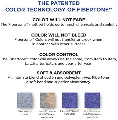 Bleach Safe Microfiber Alternative - Fibertone 12-Piece Hand Towel Set