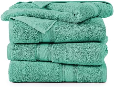 High-Quality Teal Bath Sheets Set Quick Dry Soft Cotton Towels