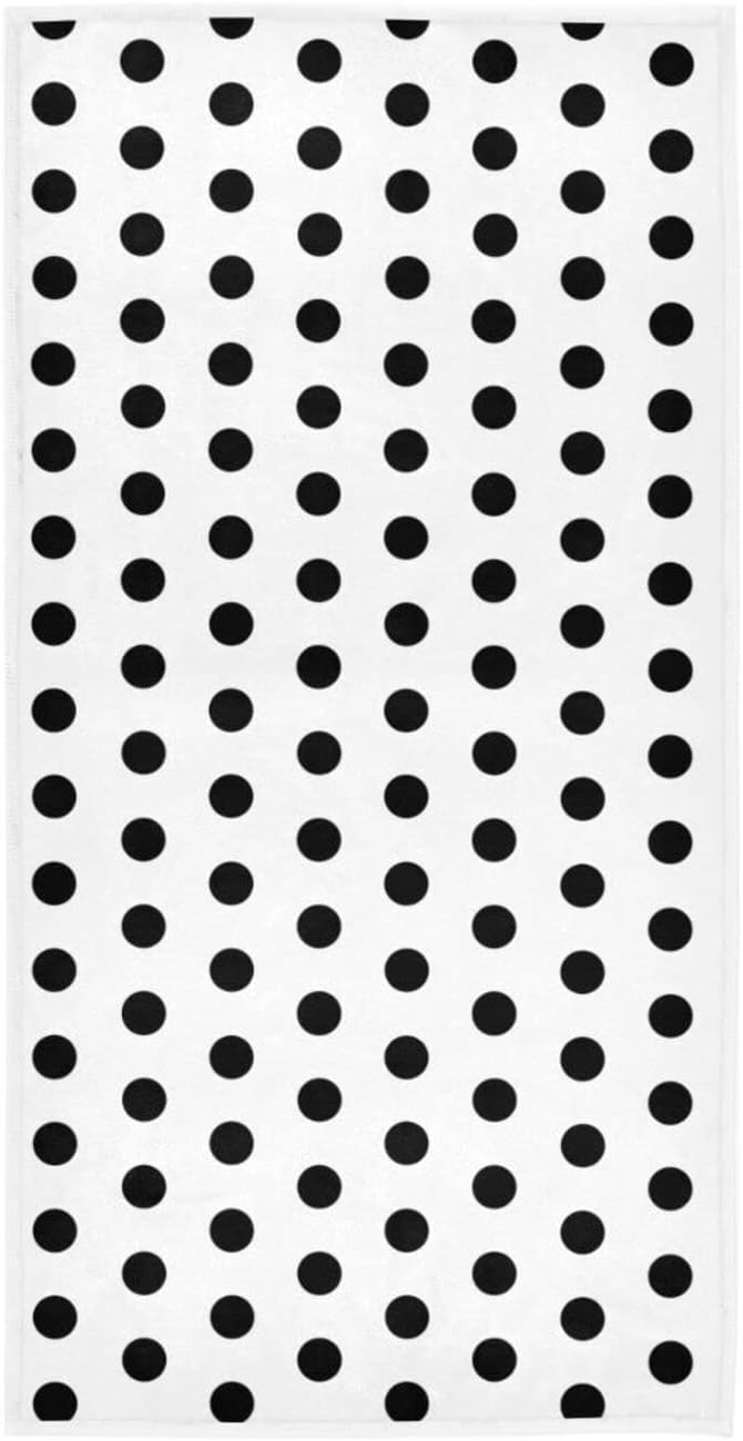 AHOMY Polka Dot 15x30 bath face towels