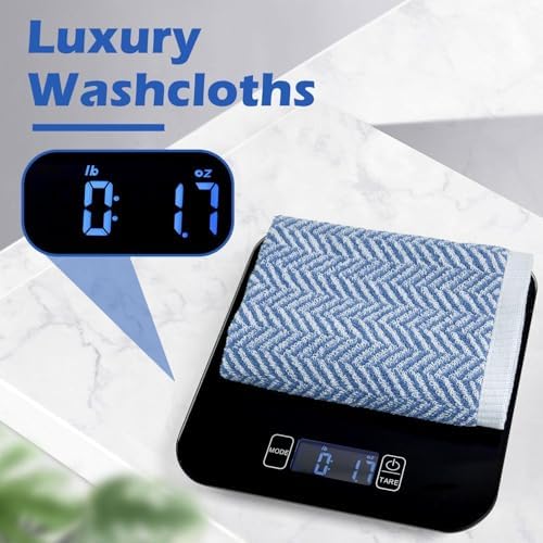 Cleanbear Herringbone Wash Cloths 12-Pack